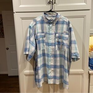 HABIT Mens Riverside Downstream Plaid Boritas Bay Shirt S/S UPF 30+ SIZE 3XL